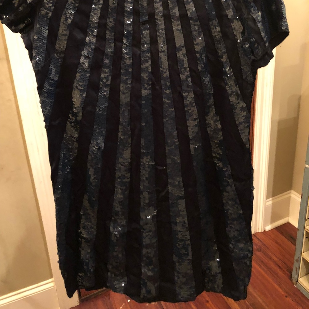 French connection dark navy sequin dress 2 - Picture 3 of 5